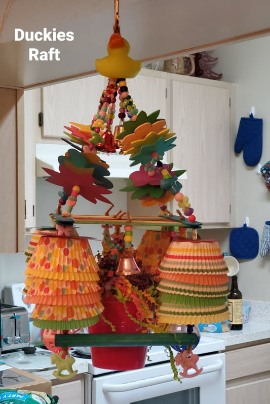 Duckies Raft - Small Bird Toy